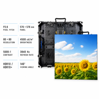 Écran LED extérieur Vishow 5.0 P3.6, 576x576mm, 4500CD, panneau de location, adapté à la location de scènes sur le marché indien