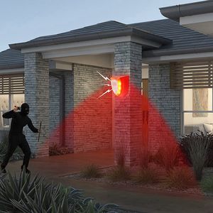 Luz de Seguridad Solar con 6 LED, Alarma de 129db, Luz Estroboscópica de Advertencia Solar, Impermeable, Sensor de Movimiento <span class=keywords><strong>PIR</strong></span> LED, Luz Solar para Granja o Establos - Product Image 5