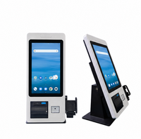 Terminal de Kiosco de 24 Pulgadas con Reconocimiento Facial, Android 11, Impresora Integrada, Pantalla Táctil, para Hotel, Auto Check-in, Monitor SDK