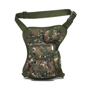 Sac banane tactique camouflage extérieur en tissu Oxford avec fermeture éclair, petit format, multifonctionnel pour l'entraînement, le camping, la randonnée et le cyclisme - Product Image 4