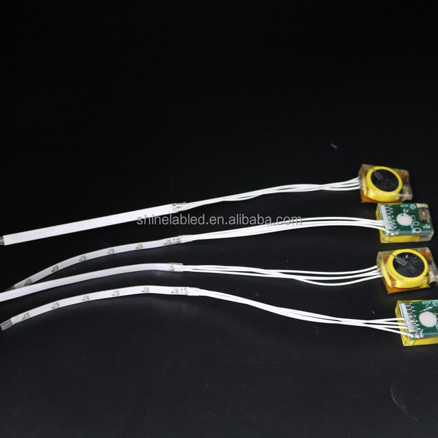 Mini Built in Battery LED Strip Light Flexible Decorative Lamp for Toys Gifts DIY Craft Decoration