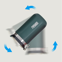 En stock, tasse à café de voyage isotherme à double paroi en acier inoxydable avec logo personnalisé imprimé, 350 ml, 500 ml