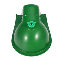 Nouvelle Abreuvoir Hygiénique en Plastique Vert pour Moutons, 25,5 cm de Profondeur, avec Bouchon de Vidange Facile à Nettoyer pour Étables de Chèvres