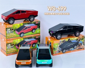 Tesla Cybertruck Năng Lượng Mặt Trời Bluetooth Loa Không Dây 7W Xách Tay Hình Dạng Xe Loa Siêu Trầm Với Đèn LED TWS FM Loại C Có Thể Sạc Lại - Product Image 4