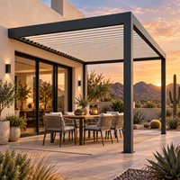 Systèmes de pergola bioclimatique motorisés à lamelles orientables en aluminium, axés sur le confort et accessibles, pour espaces de vie, communautés et zones de loisirs extérieures