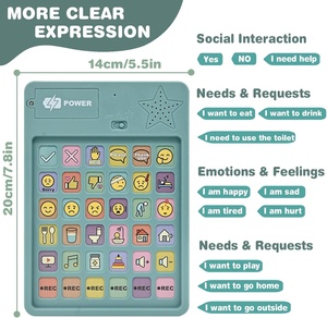 Dispositivo AAC para Autismo - Herramientas <span class=keywords><strong>de</strong></span> Comunicación No Verbales con Botones Sensibles al Tacto, Ayudas para Hablar para Niños y Adultos - Product Image 5