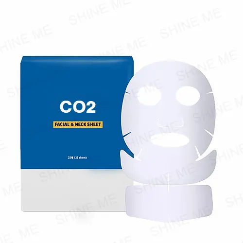 Masque de Spa coréen de marque privée OEM, thérapie au Co2, forme et emballage personnalisés, masques en feuille de CO2
