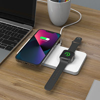 Chargeur sans fil portable rapide 2 en 1 de haute qualité d'usine M13 pour iPhone