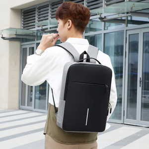 <b>Mens</b> Business <b>Backpack</b> <b>for</b> Foreign Trade Export with USB Charging Laptop Compartment, Heat-Transfer Oxford Cloth <b>Backpack</b> - Product Image 2