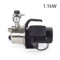 Pompa Jet Cerdas 220V Baja Tahan Karat 304 Tekanan Konstan Frekuensi Variabel 1.1kW OEM Pompa Booster Pasokan Air 45m Head