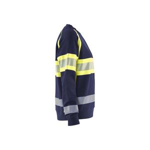 BLAKLADER - 340911588933XL Sudadera Hi-Vis Mujer Azul marino/Amarillo-EAN 7330509856215 ROPA DE TRABAJO DE LA HI-VIS - Product Image 3