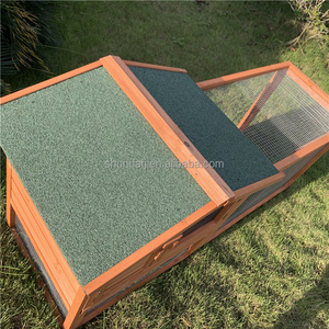 SDR015 Cage à lapins moderne, écologique, naturelle et saine, imperméable, pour l'extérieur, avec échelle et filet en fer, pour toutes les saisons - Product Image 6
