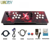 Console de jeu Pandora DX 26800 avec double joystick d'arcade et pousse-pièces UJ-PC01, prise US, pour divertissement à domicile