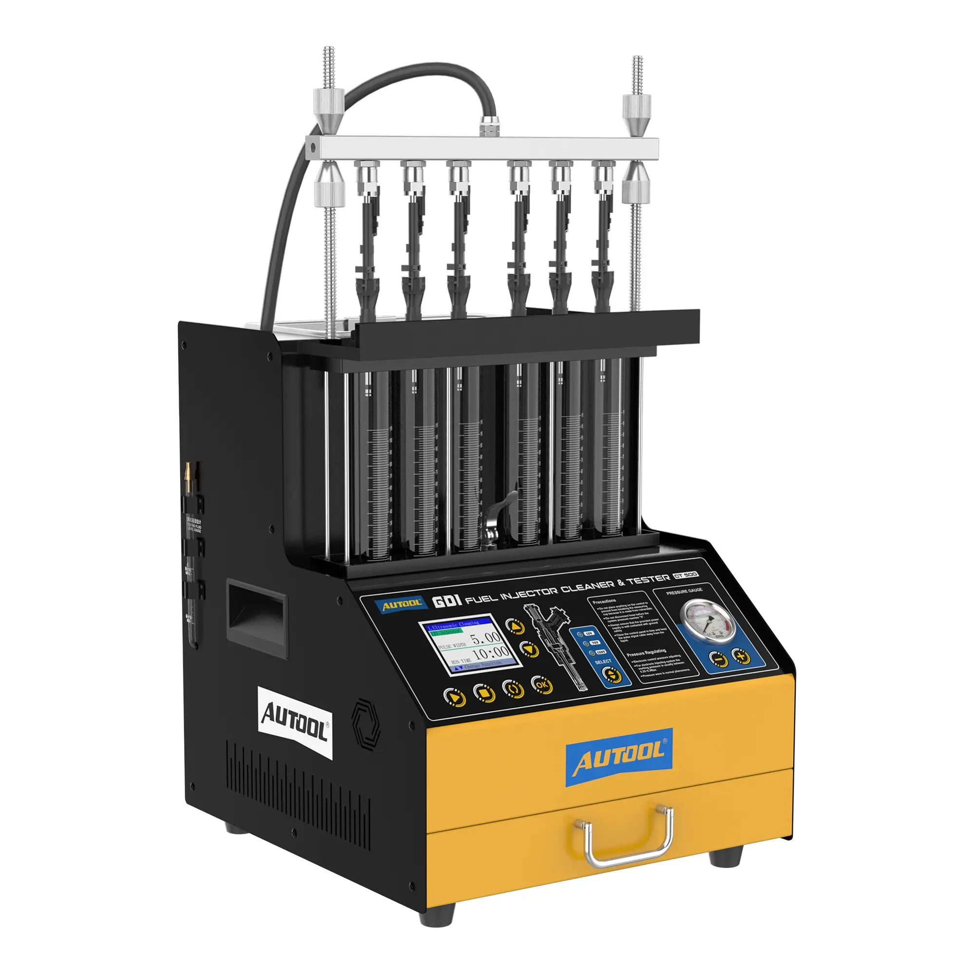 AUTOOL CT500 araba ultrasonik yakıt enjektör temizleyici yüksek basınçlı yıkayıcı gaz yağı temizleme araba meme makinesi tedarikçileri