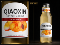 Étiquettes personnalisées en vinyle imperméable autocollantes pour bouteilles de jus de fruits avec logo personnalisé imprimé