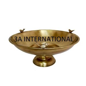 ทองเหลืองโลหะนูนออกแบบผลไม้เสิร์ฟชามตกแต่งบนโต๊ะอาหารขนาดใหญ่อาหารเซิร์ฟเวอร์ชามในราคาที่ไม่แพง - Product Image 3