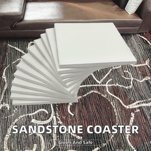 Eco-Friendly Square Classic Sandstone <b>Ceramic</b> <b>Coaster</b> Blanks for Dye Sublimation - Product Image 2