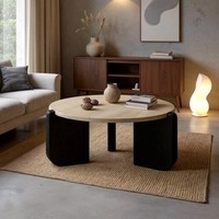 Table basse compacte en marbre de designer italien moderne minimaliste meubles de salon décoratifs pour la maison combinaison mobile