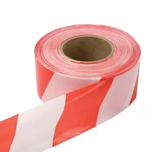 Hazard Barrier Tape - 70mm x 500m Red/White