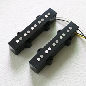 Donlis DJ551 Pastilla de bajo <span class=keywords><strong>jazz</strong></span> vintage de 5 cuerdas con imán de AlNiCo 5 y bobina de placa de fibra vulcanizada - Product Image 3