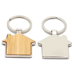 Schlüssel anhänger Zubehör Stilvolle sortierte Metall gravierte weiche Emaille Travel House geformte Schlüssel anhänger