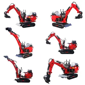 Chinese Factory Ce Digger Micro Excavator Cost Price Buy 1 Ton Smallest Mini Excavators 0.8 Ton Free Europe Shipping Hot