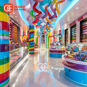 Lumineux <span class=keywords><strong>Grand</strong></span> 3D Led Logo Brillant Écrou Présentoir Bonbons Présentoir <span class=keywords><strong>Comptoir</strong></span> Bonbons Présentoir Pour <span class=keywords><strong>Magasin</strong></span> - Product Image 6