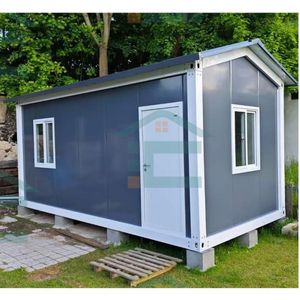 Maisons conteneurs modulaires en panneaux sandwich en acier à installation facile, 20 pieds, préfabriquées, détachables, alimentées à l'énergie solaire - Product Image 3