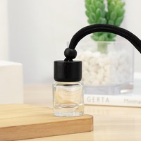 Échantillon gratuit de bouteille de diffuseur suspendu pour voiture bouteille de parfum d'huile essentielle de diffuseur 8ML10ML clair/noir