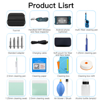 Sonde d'inspection de fibres, Kit de nettoyage de fibres optiques, Stylo de nettoyage MPO, Connexion Wi-Fi, Inspection multi-fibres PC/APC MPO MTP MMC TMT