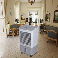 Mini climatiseur évaporatif portable du Myanmar 4000m3/h 20L avec télécommande, couvercle en plastique, moteurs de ventilateur CC, pompe à air, climatiseur
