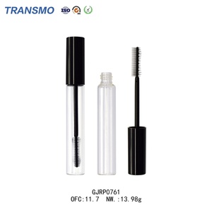 Tube de mascara en verre à marque privée avec brosse, emballage transparent pour mascara cosmétique, boîtes en plastique - Product Image 1