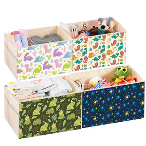 Organisateur de bacs imprimés pliables durables personnalisés bon marché, boîte à jouets, bacs en tissu, rangement pliable pour jouets d'enfants - Product Image 4