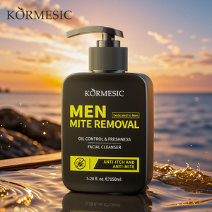 KORMESIC - Limpiador Facial para Hombre, Etiqueta Privada, Venta al por Mayor, 150 g, Control de Grasa y Eliminación de Ácaros, Espuma Abundante, Blanqueador e Hidratante - Product Image 1