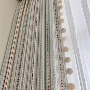 Romantico stile retrò francese ragazze camera da letto mantovane nuova luce di lusso Jacquard Fel isola in filo tinto tende per la camera dei bambini - Product Image 2