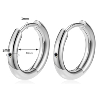Nouveau design Anneau articulé en titane à filetage latéral 0,9 mm, Boucles d'oreilles, Anneau de nez, Piercing en titane poli miroir, Anneau DIY
