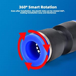 Conector Neumático de Empuje Rápido Recto, 50 Piezas, Combinación Transfronteriza PU50 4 6 8 10 12 - Product Image 4