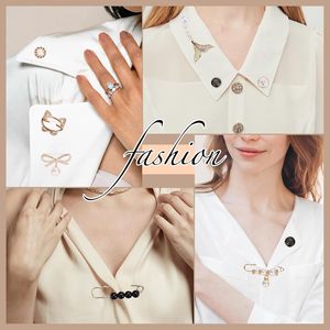 Lot de broches de sécurité en perles dorées, bijoux scintillants pour chaussettes, pulls, chapeaux, châles, accessoires de décoration polyvalents pour la taille - Product Image 5