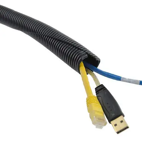 Tubo de resistência uv sem halogênio, pa, sem cordão, rígido, para proteção de fios e coletor