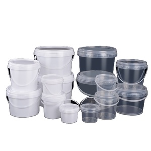 Food Grade <strong>Plastic</strong> <strong>Buckets</strong> 300ml to 5L <strong>with</strong> <strong>Handle</strong> <strong>and</strong> <strong>Lid</strong> for Drums Pails &amp; Barrels Use - Product Image 5