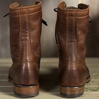 Bottes d'hiver en cuir poli à la main, avec dessus plissé en fourrure, lacets à œillets métalliques, semelle robuste, chaussures de marche rustiques pour la saison froide et la campagne