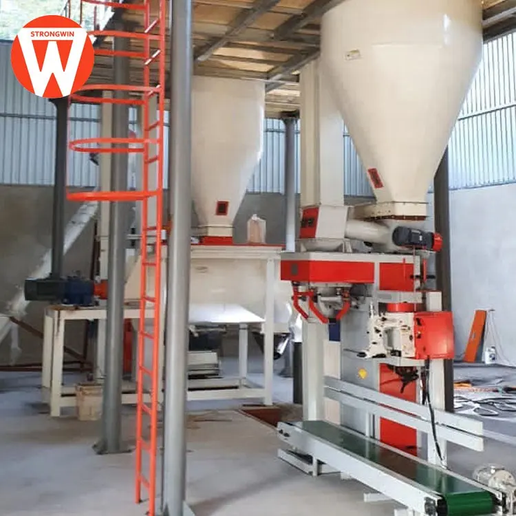 3t/h Complete animal chicken feed powder production line plant