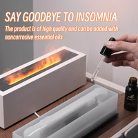 Diffuseur d'arômes à flamme domestique, humidificateur à flamme, diffuseur de brume, diffuseur d'arômes à effet feu pour huiles essentielles