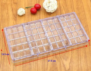 Set di 4 Stampi Trasparenti in Policarbonato Rigido per la Produzione di Barrette di Cioccolato - Product Image 3