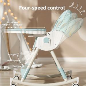 Adjustable Height Comfortable Wide Seat Kids <b>High</b> <b>Chair</b> Portable Multiple Use Baby Feeding Kitchen Dining <b>High</b> <b>Chair</b> - Product Image 2