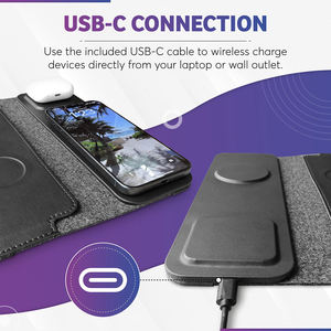 <span class=keywords><strong>Funda</strong></span> para Portátil 4 en 1 con Carga Inalámbrica, <span class=keywords><strong>Funda</strong></span> Protectora para Portátil de Negocios con Carga para Teléfono, Auriculares y Mouse Pad - Product Image 5