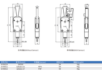 Penjepit Pneumatik Mini Seri CRG GRS08 dari Aluminium Alloy dengan Gigi Berlian untuk Robot Cetak Injeksi EOAT