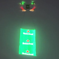 Écran LED volant avec drone Écran LED de performance extérieure Écran LED jumbo extérieur Tapis magique Drone Show