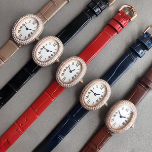 Montre mécanique automatique élégante et tendance, échelle à chiffres romains noirs, options de bracelet multicolores, étanche pour un usage quotidien - Product Image 3