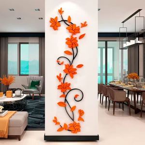 Autocollant mural en acrylique pour la décoration de la maison, autocollants imperméables, rose décorative, fond de salon, autocollant mural 3D - Product Image 3